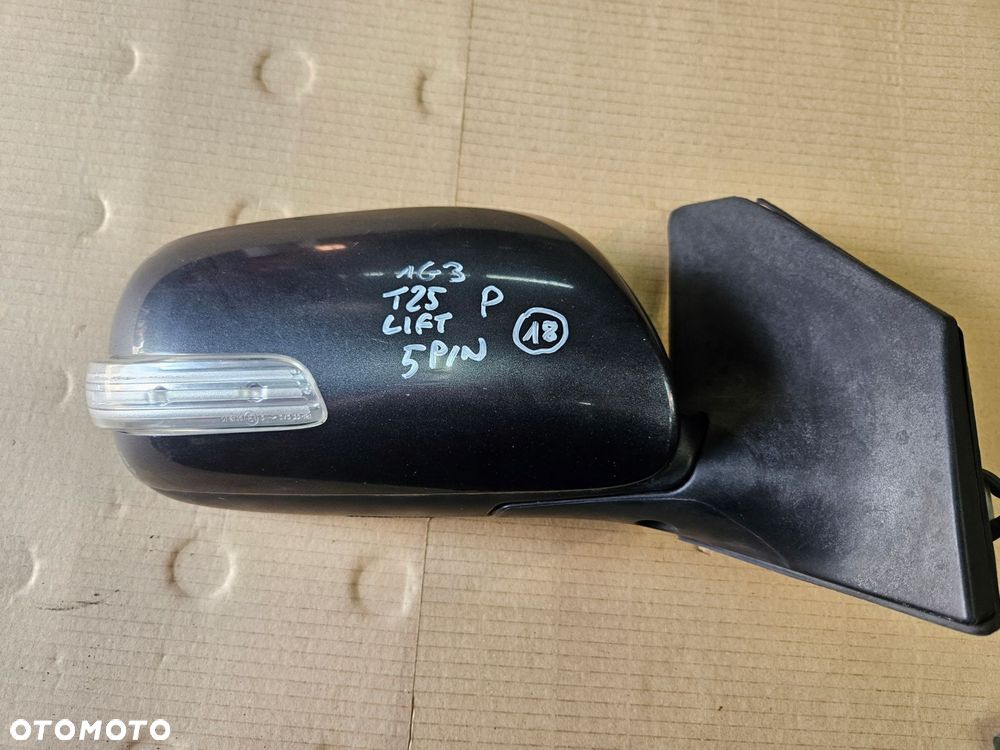 toyota avensis t25 06-08 lusterko prawe 1g3 5 pin - 1