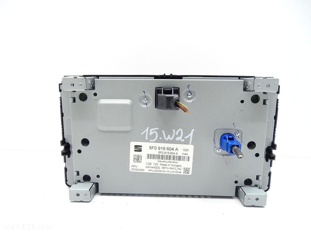 RADIO WYŚWIETLACZ PANEL EKRAN NAWIGACJA NAVI 5F0919604A SEAT LEON III - 8