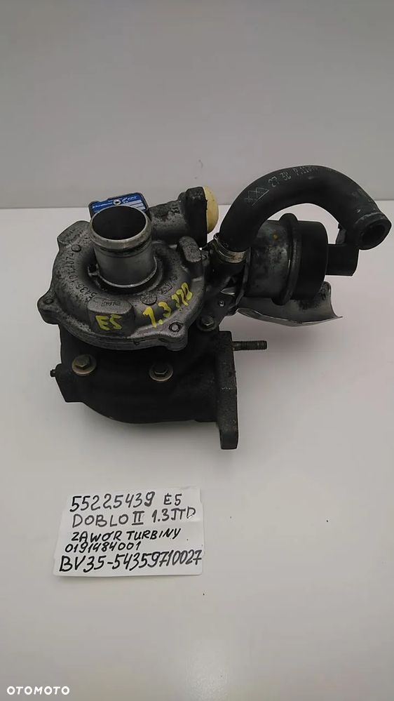 TURBINA 1.3 JTD 16V 90KM 95KM E5 DOBLO II 55225439 BV35-5435971002 - 1