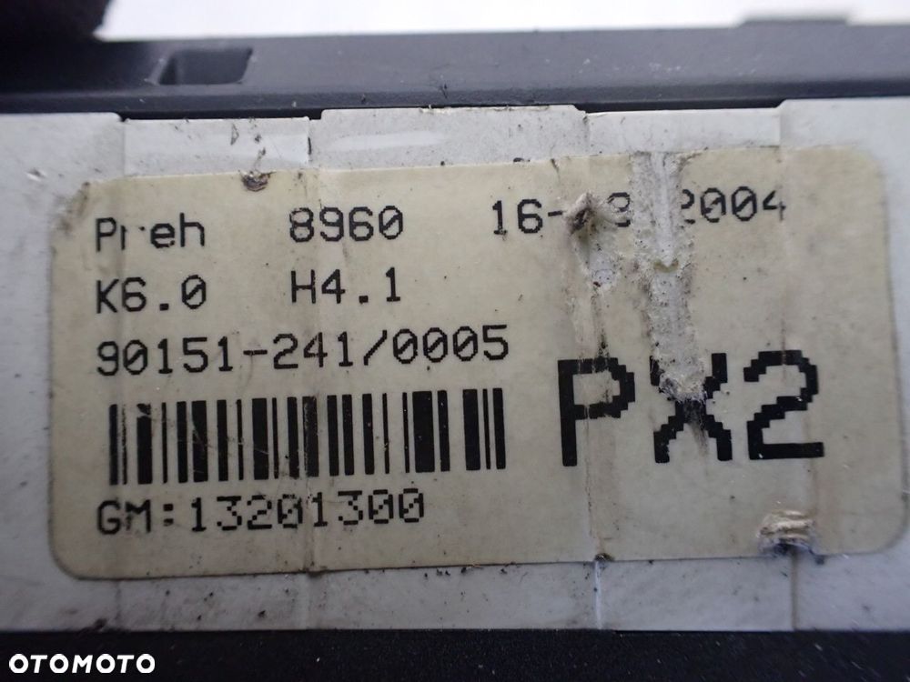 PANEL STEROWANIA NAWIEWU KLIMATYZACJI OPEL ZAFIRA B 1.9 13201300 - 3