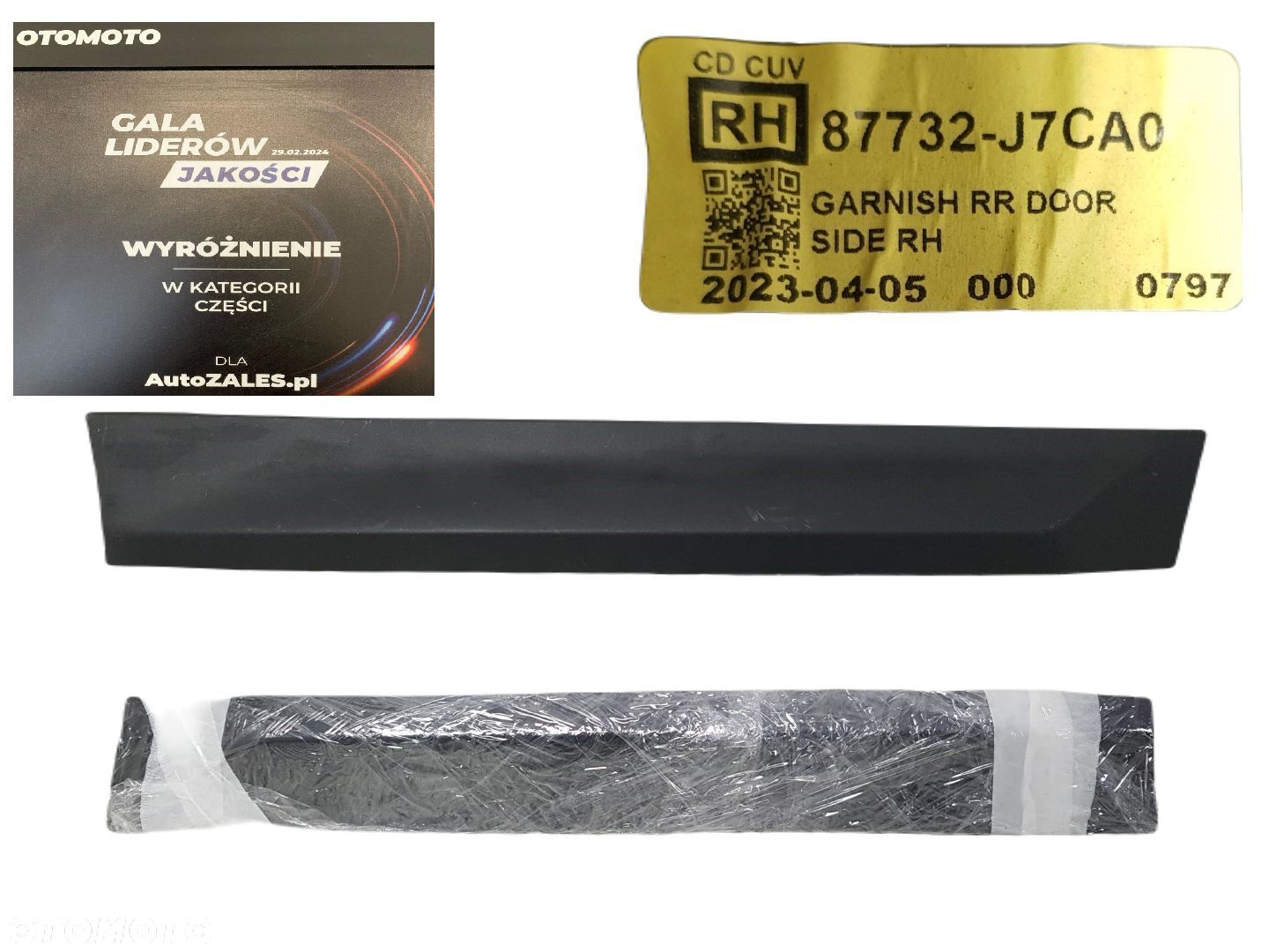 ŁADNA LISTWA DRZWI PRAWY TYŁ PRAWA TYLNA KIA XCEED X-CEED 19-25 87732-J7CA0 - 1