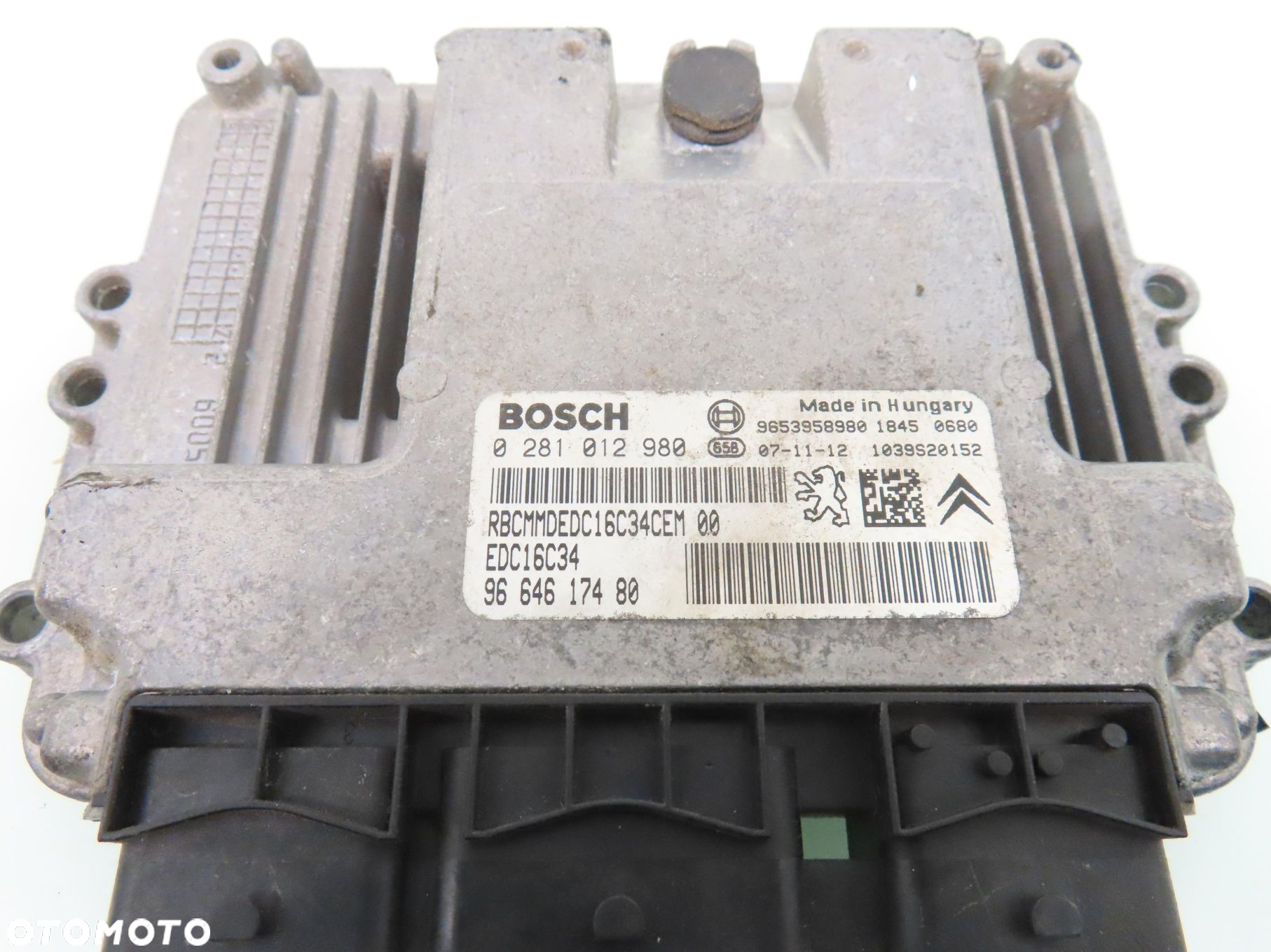 STEROWNIK CITROEN C4 Picasso I 1.6 HDi 0281012980 9664617480 - 4