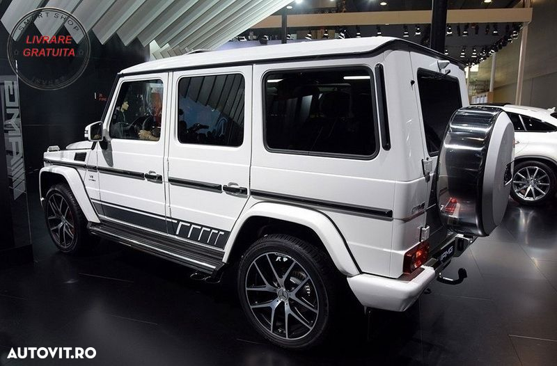 Bandouri Laterale Mercedes G-Class W463 (1989-2017) cu Stickere Laterale Negru Mat- livrare gratuita - 9