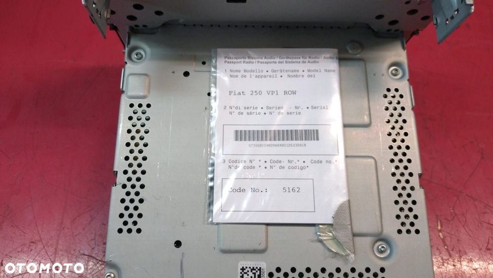 RADIO FIAT DUCATO JUMPER BOXER KOD 14- 07356825980 NO 326/102 - 2