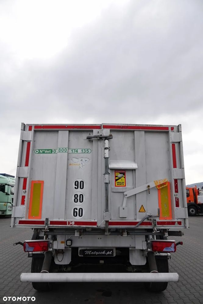 Benalu WYWROTKA / 26 m3 / ALUMINIOWA / OŚ PODNOSZONA / WAGA: 5 000 KG / ALUFELGI / SPROWADZONA - 12