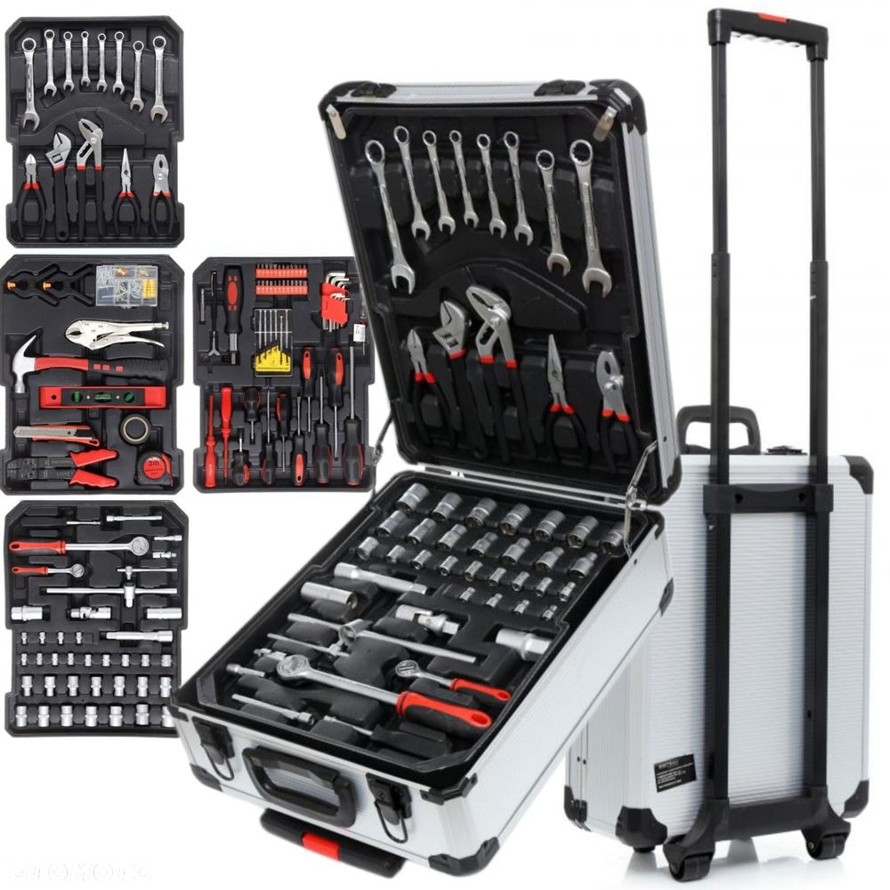 KRAFTDELE KLUCZE ZESTAW 188 ELEMENTÓW ALUMINIOWA WALIZKA KD314 - 15