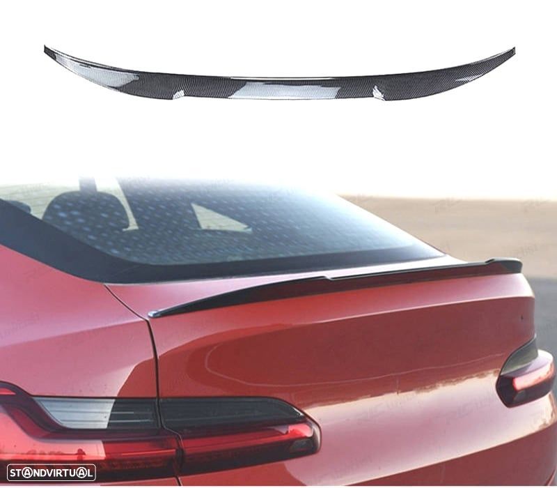 AILERON SPOILER TRASEIRO BMW X4 G02 18- LOOK M PERFORMANCE CARBONO - 1
