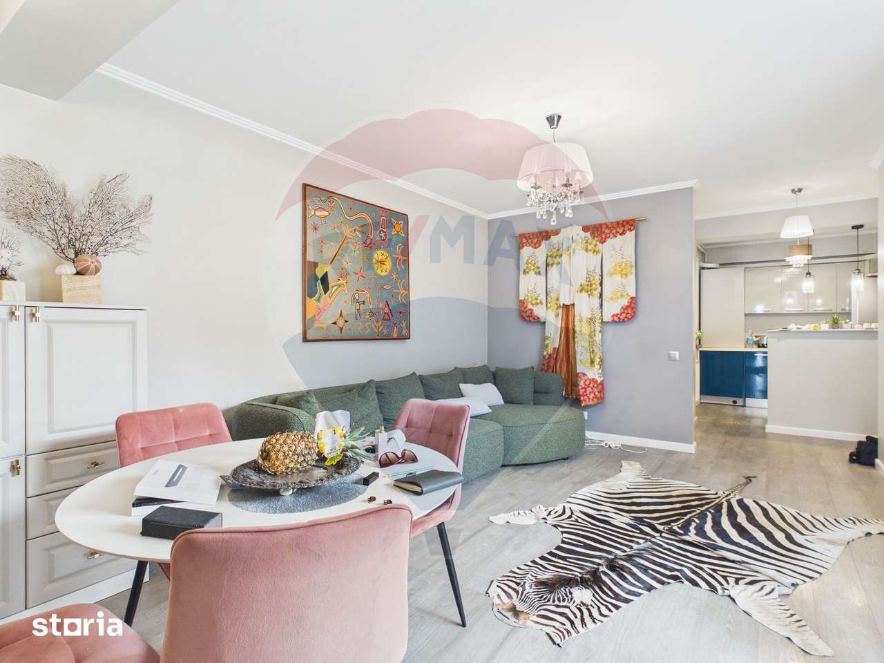 Apartament 2 camere | 61 mp | Metrou Bazilescu | Mobilat Rovere — fotografia 3