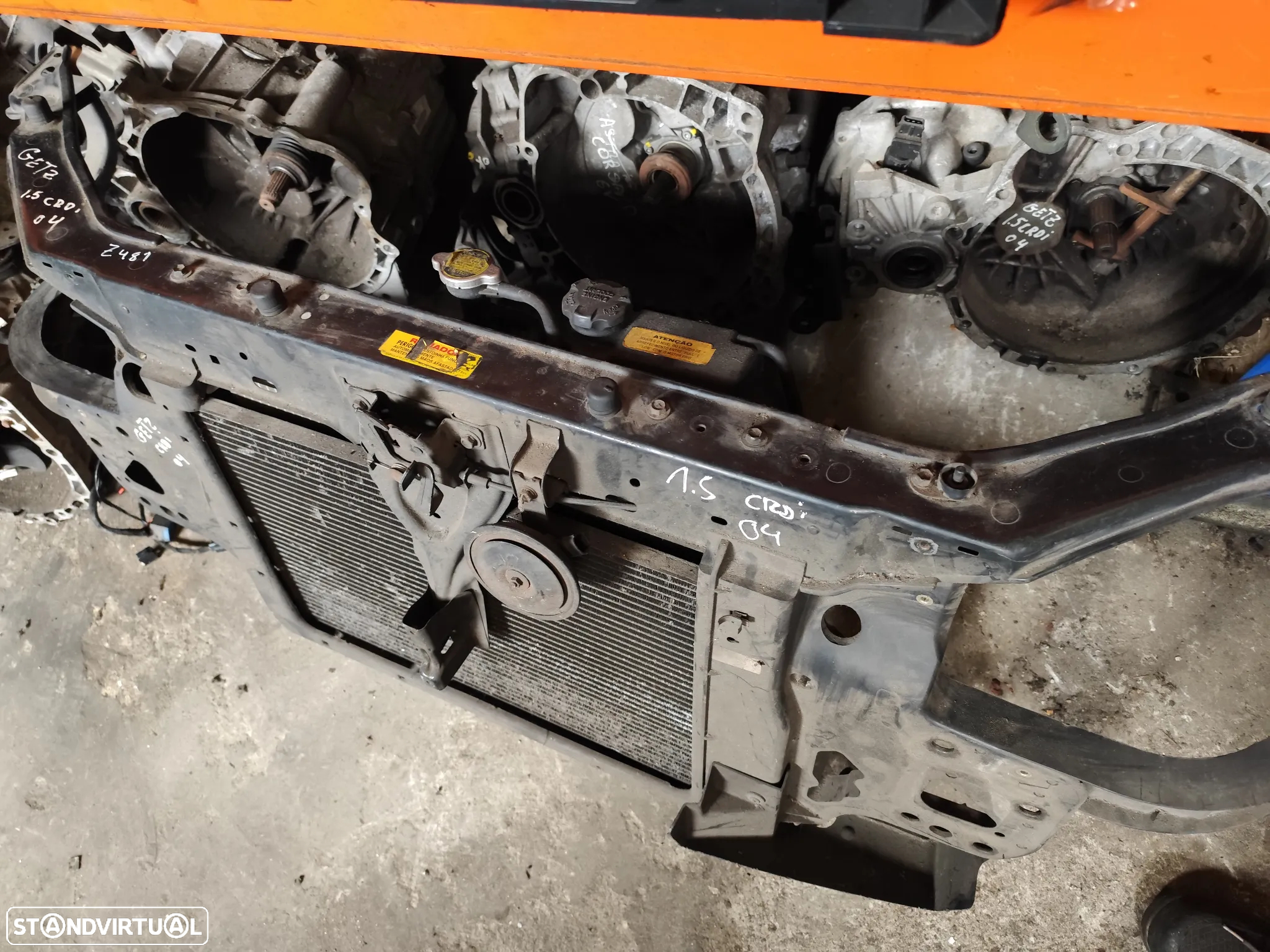 HYUNDAI GETZ 1.5 CDRI FRENTE FIBRA RADIADOR TERMOVENTILADOR - Z481 - 5