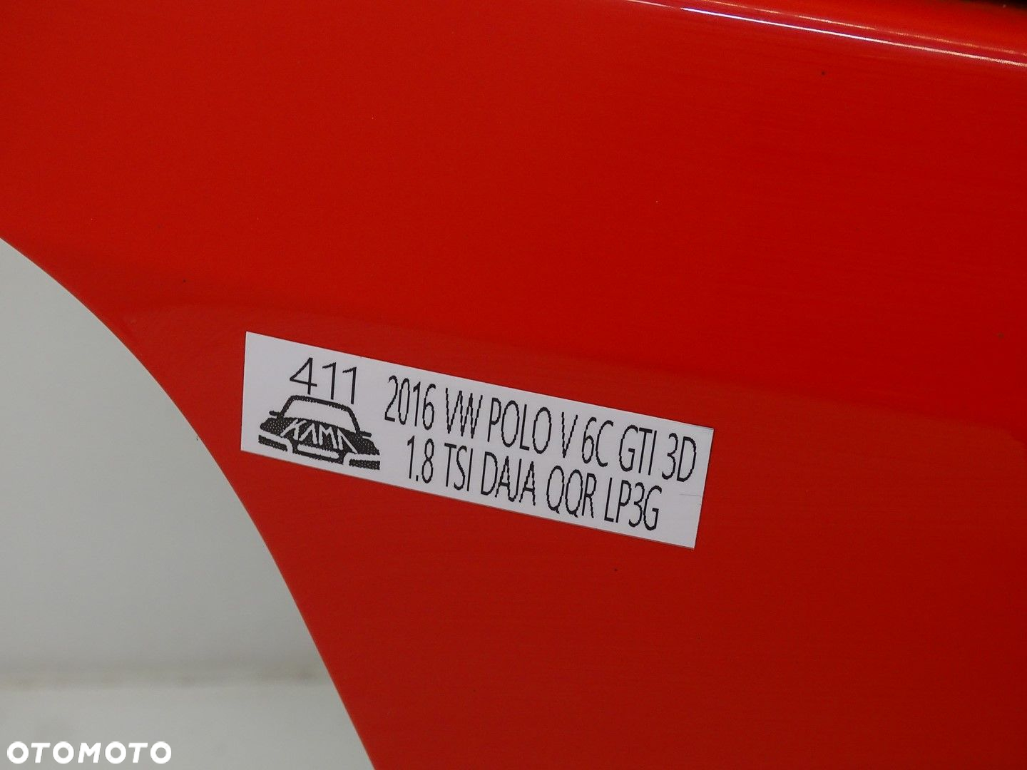 KLAPA TYŁ TYLNA BAGAŻNIKA Z SZYBĄ VW POLO V 6C  3D 3 DRZWI  CZERWONA LP3G - 10