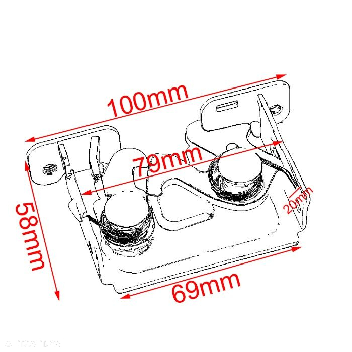 Broasca deschidere inchidere capota BMW Seria 1 3 5 6 X1 X3 E60 E90 - 2