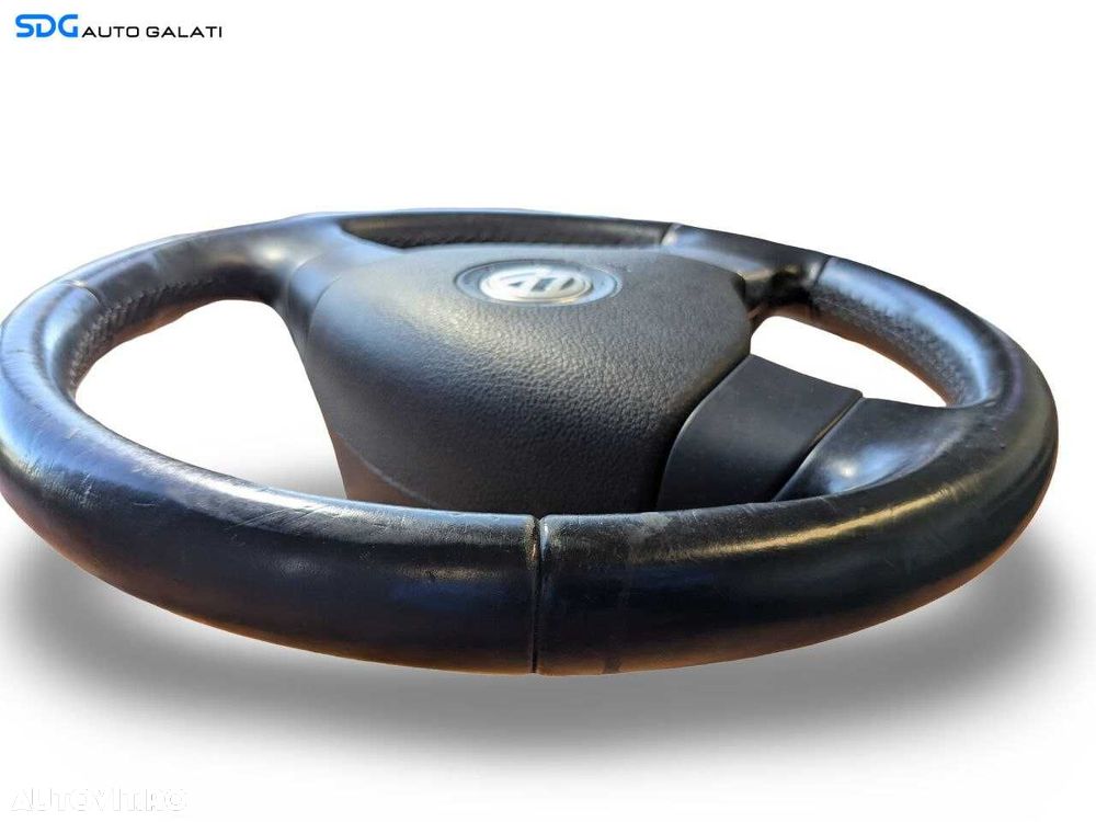 Volan din Piele in 3 Spite FARA Airbag Volkswagen Golf 5 2004 - 2008 [L9118] - 5