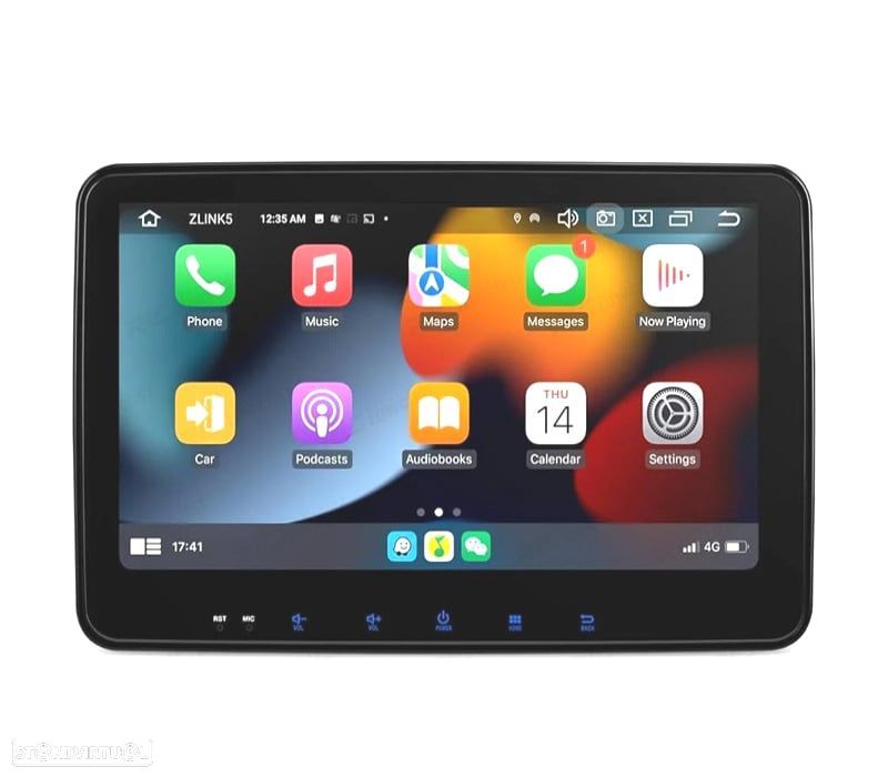 AUTO RADIO GPS 2DIN ANDROID 9.0 LCD TÁCTIL 10" CARPLAY USB DUAL ZONE - 1