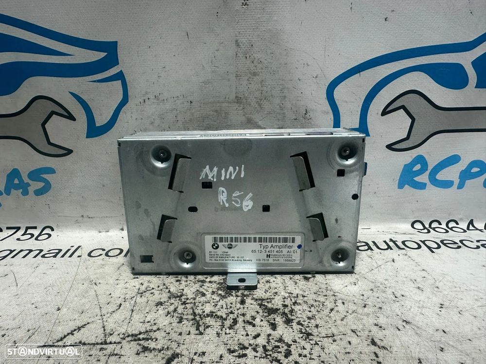 .Módulo Radio Eletronico Amplificador HI-FI Harman Becker Original BMW Mini 3451405 2005 - 2014 - 5