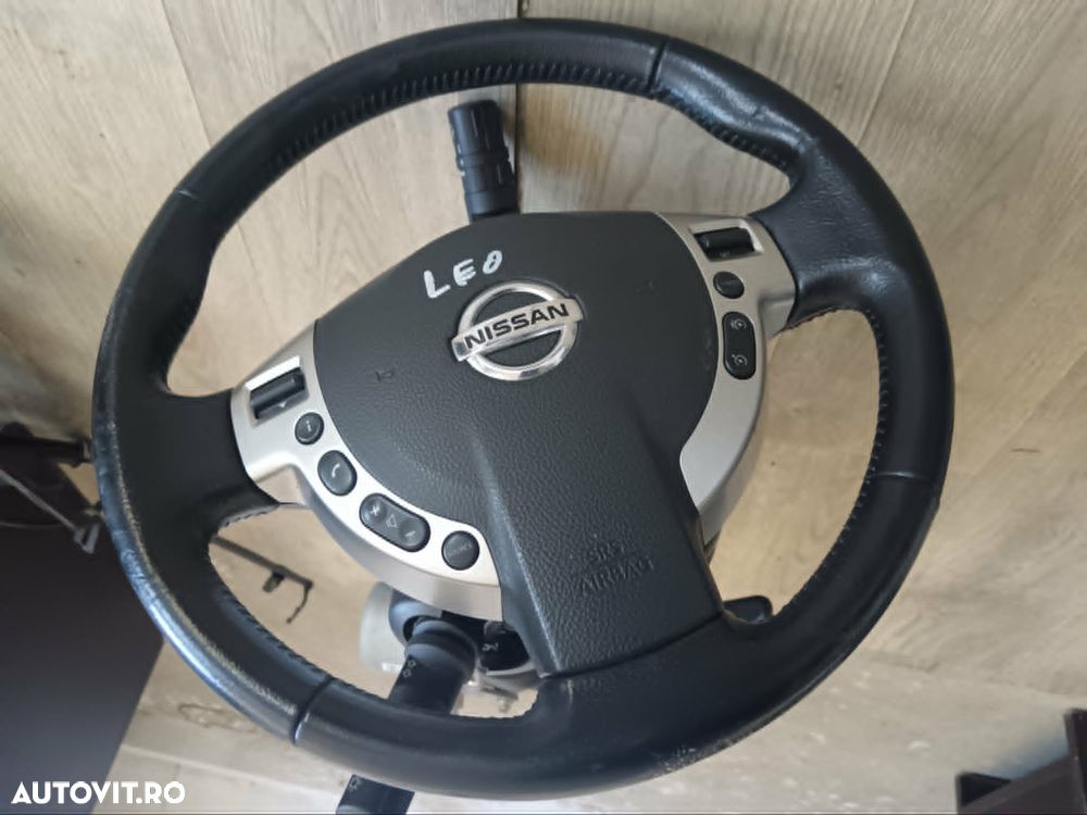 Volan piele complet cu airbag si comenzi nissan qashqai j10 2007-2014 - 1