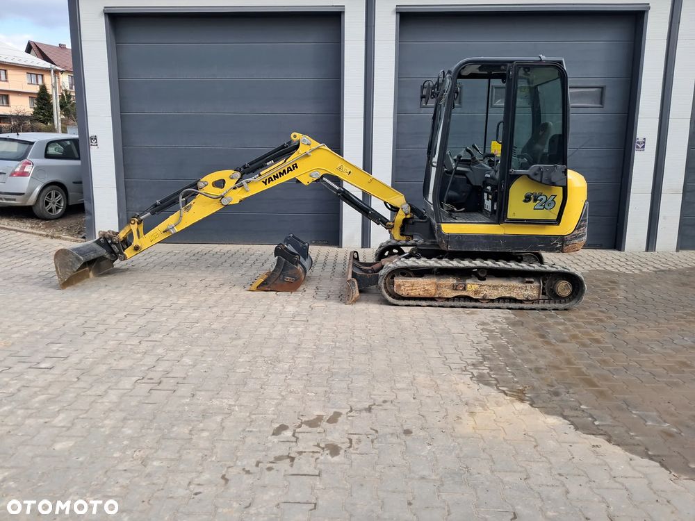 Yanmar SV 26 WAGA 2785kg 2.8t 950mth * 2019 rok * 2 nowe łyżki *skarpówka * lusterka *oświetlenie * długie ramie * szybkozłącze * silnik Yanmar 24KM minikoparka kubota KX30-4 u27 cat 302.7 jcb 8030 jazda szybka/wolna sprawna bez dpf 2,5 t 3 t - 3