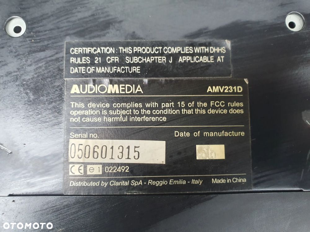 - Odtwarzacz DVD Video, Video CD, Audio CD, pliki MP3. Audiomedia AMV 231D - 2