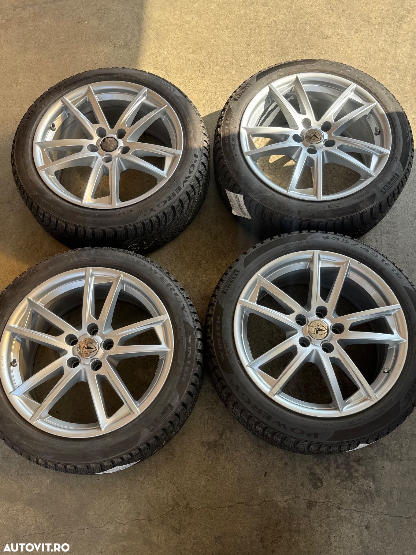 Vând jante originale Tesla 3 pe 18” cu anvelope de iarnă ca noi - 1