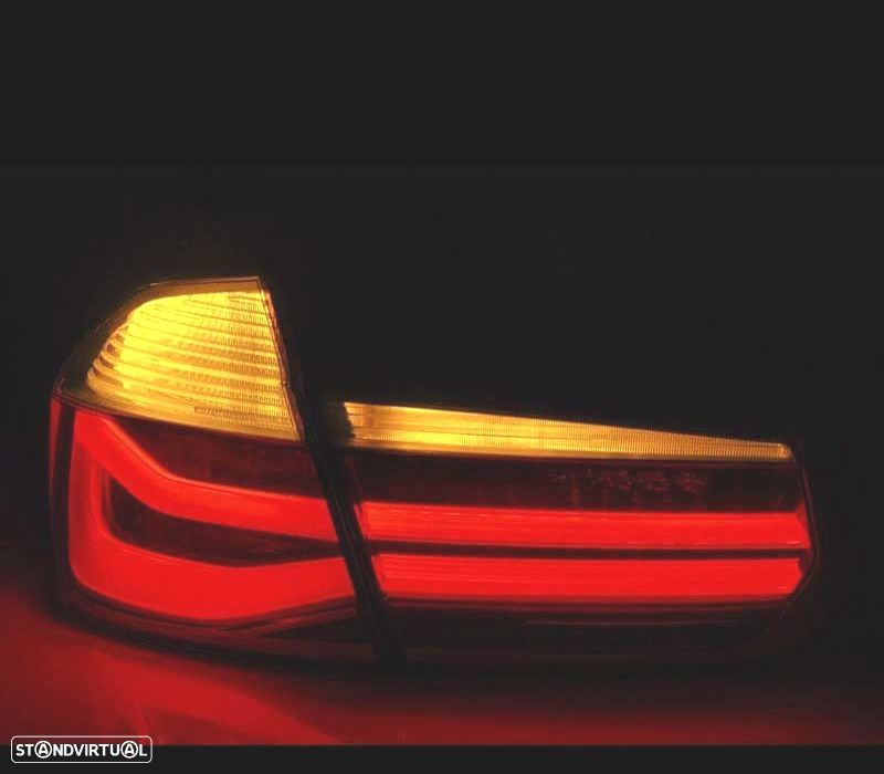 FAROLINS TRASEIROS BMW F30 11-15 BERLINA TUBE LIGHT FUMADOS - 3