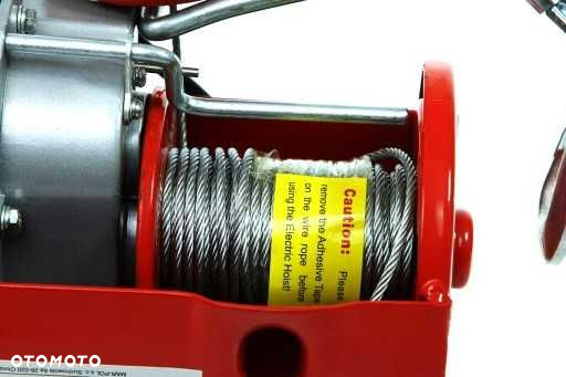 Wciągarka wyciągarka elektryczna 800kg 230V 1300W budowlana linowa - 5