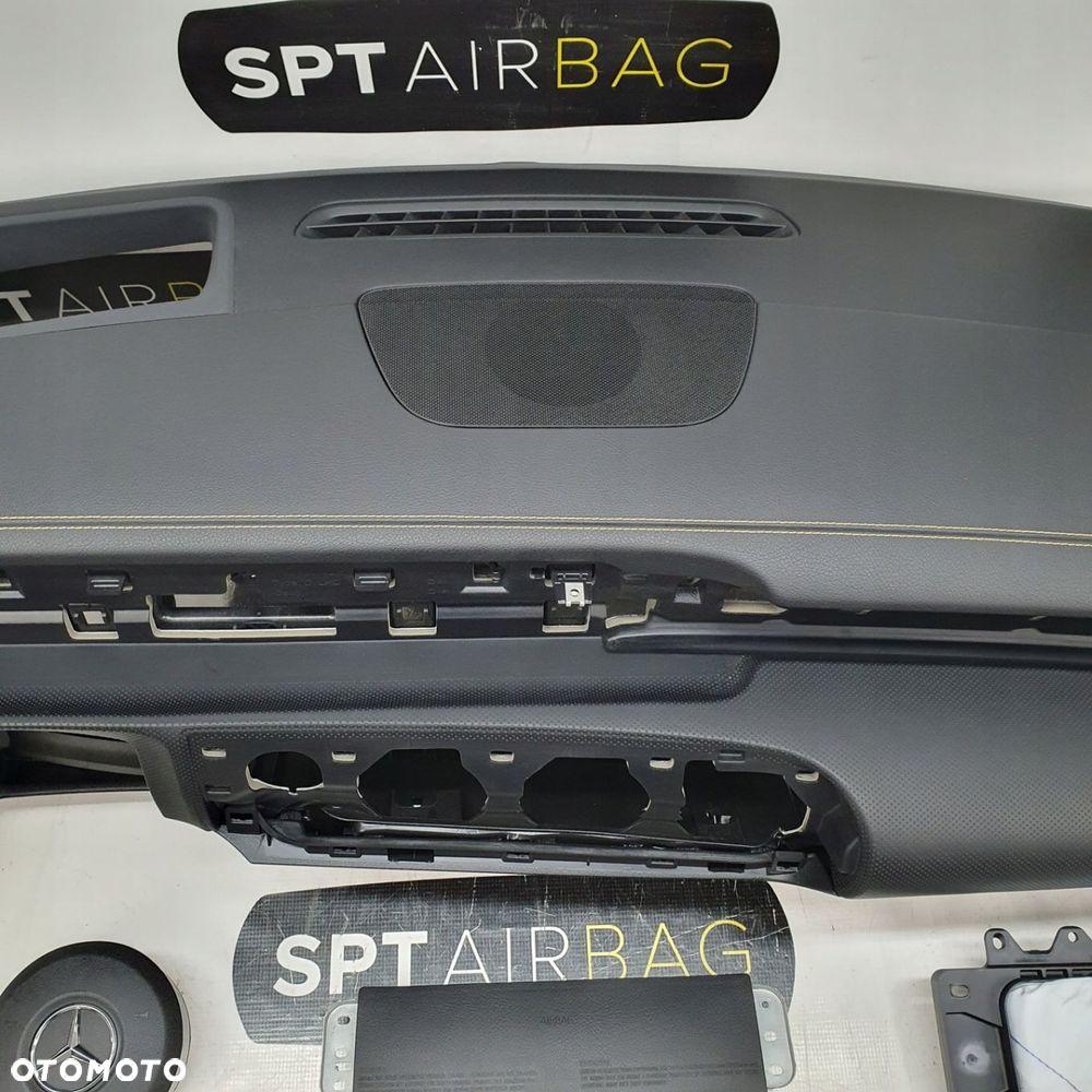 MERCEDES A KLASA W177 CLA 45 A45 AMG NITKA HEAD UP DESKA ROZDZIELCZA KONSOLA KOKPIT PULPIT PODUSZKI AIRBAG AIR BAG PASY KIT SET - 3