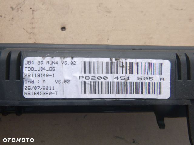 LICZNIK ZEGARY RENAULT SCENIC II 1.6 16V P8200451505A - 11