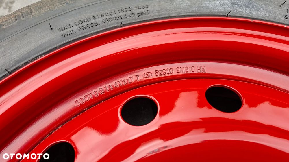 Koło Dojazdowe 17 Hyundai i40 5x114.3 135/80 R17 52910-2M910 - 2