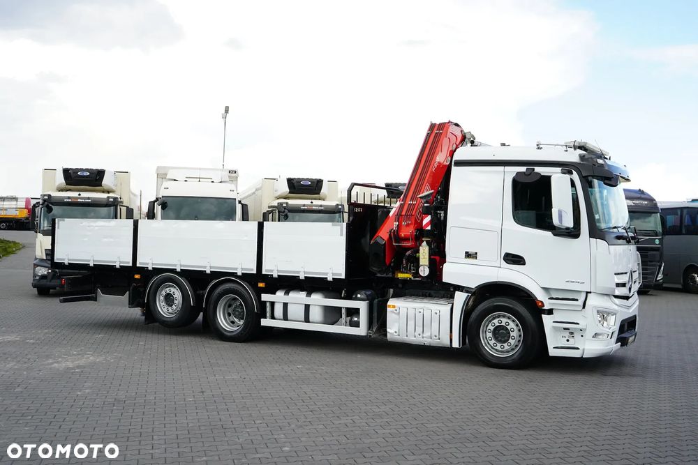 Mercedes-Benz ACTROS / 2543 / 6 X 2 / SKRZYNIOWY + HDS / FASSI F 295 / WYS. 16,5 M / PILOT / OŚ SKRETNA - 6
