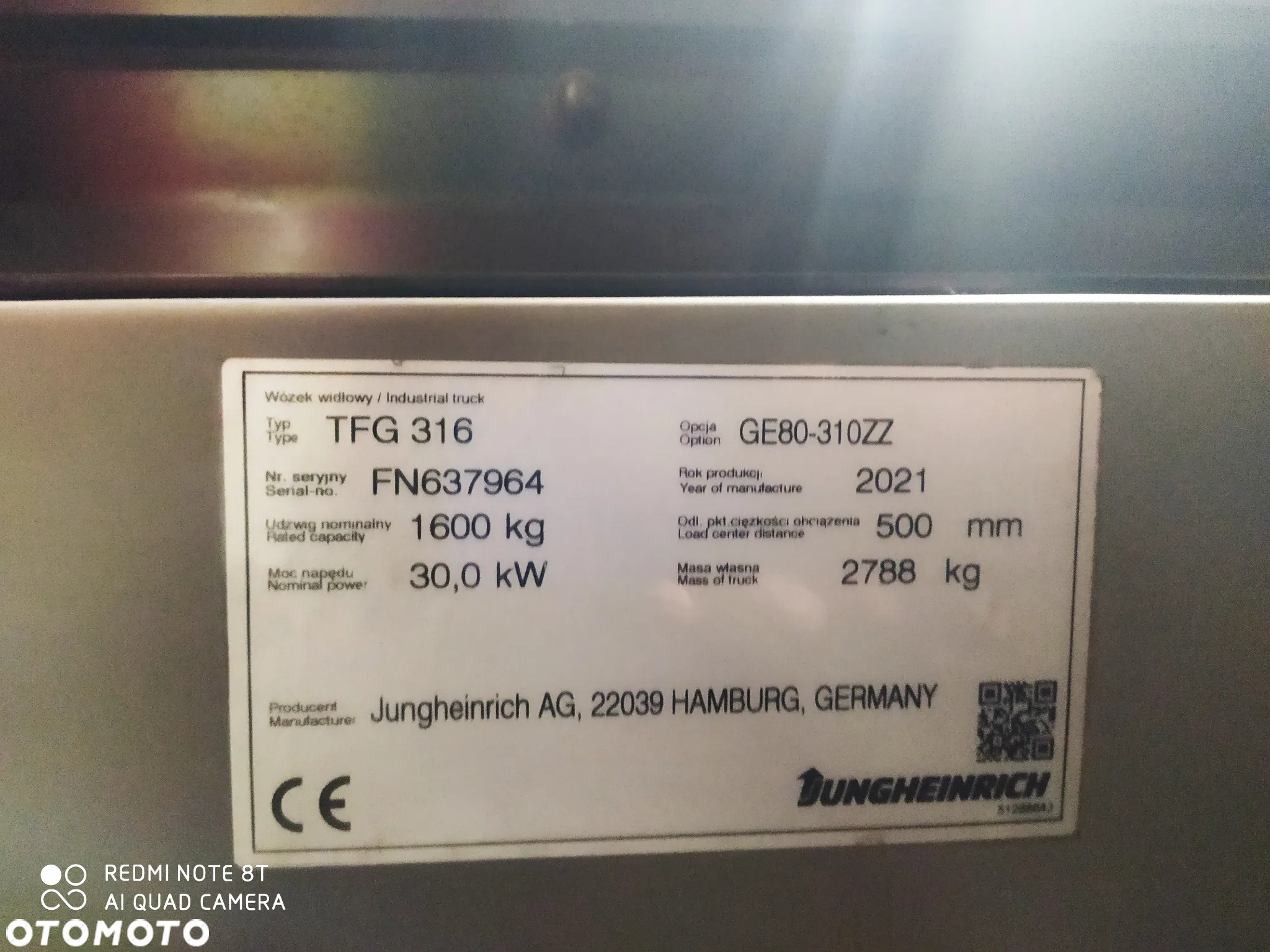 Jungheinrich TFG 316 - 7