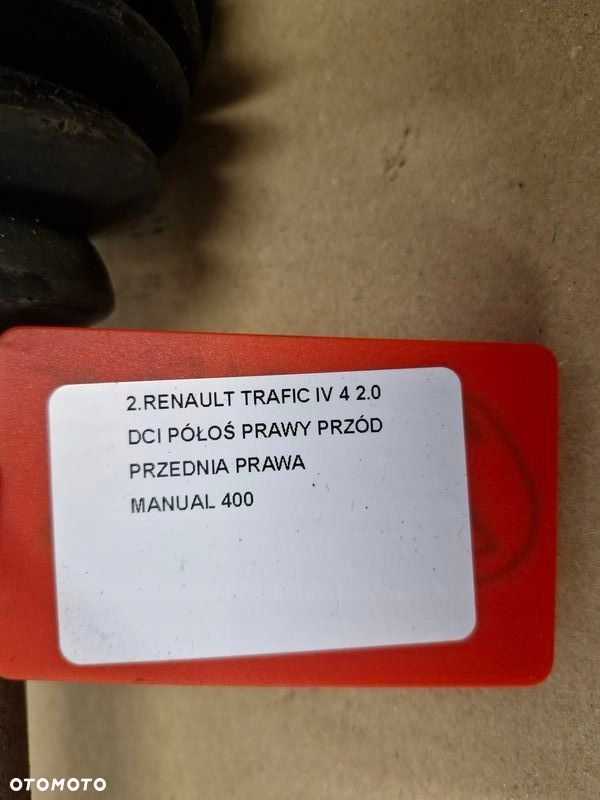 RENAULT TRAFIC IV 4 2.0 DCI PÓŁOŚ PRAWY PRZÓD PRZEDNIA PRAWA MANUAL - 7