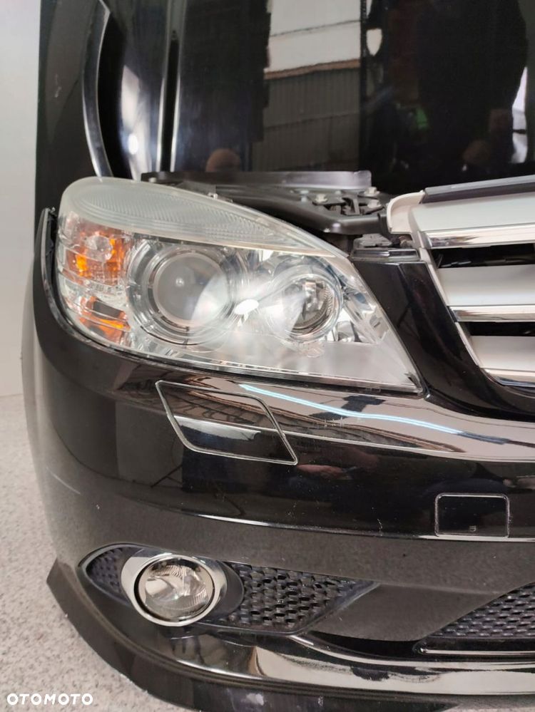 MERCEDES C W204 ZDERZAK AMG MASKA BŁOTNIK LAMPY BI XENON CHŁODNICE PAS - 3