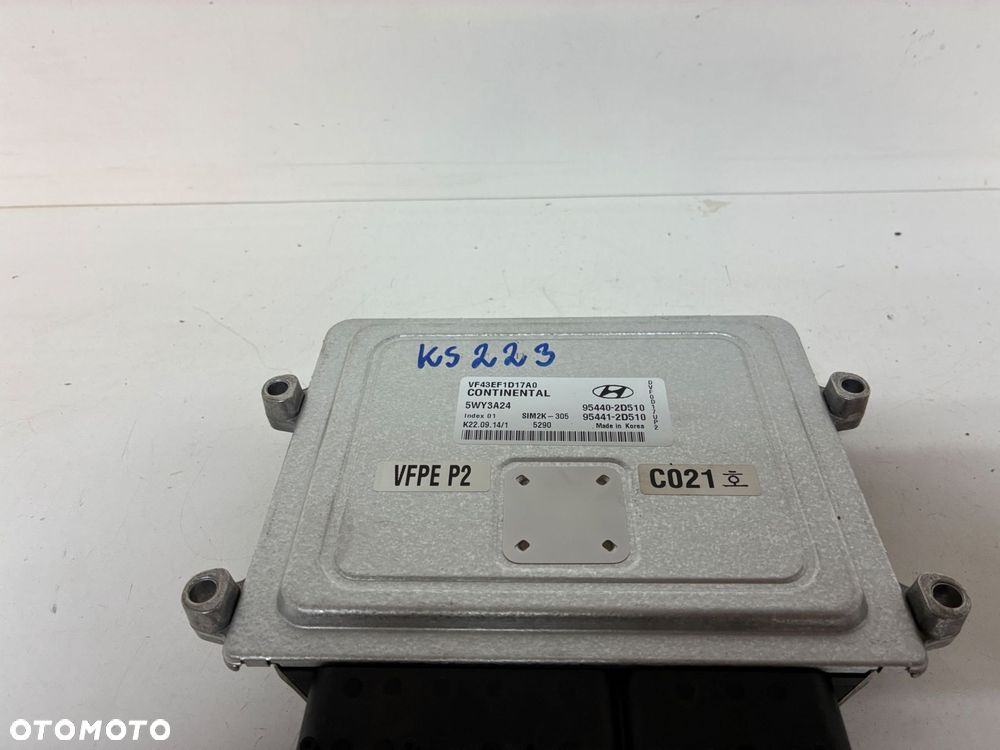 HYUNDAI KOMPUTER  STEROWNIK  SKRZYNI BIEGÓW 5WY3A24 9540-2D510 - 1