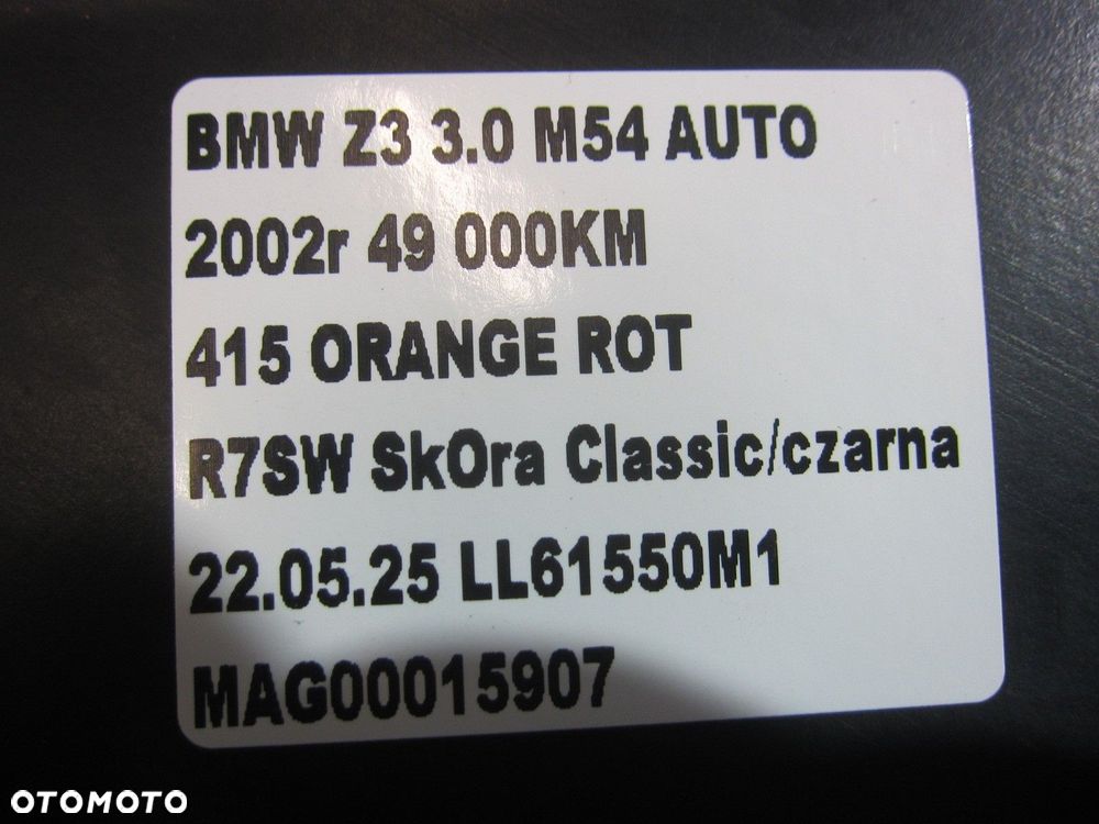 BMW Z3 E36 3.0I M54 KANAŁ POWIETRZA WLOT PRZEWÓD RURA 12311432464 1432464 - 11
