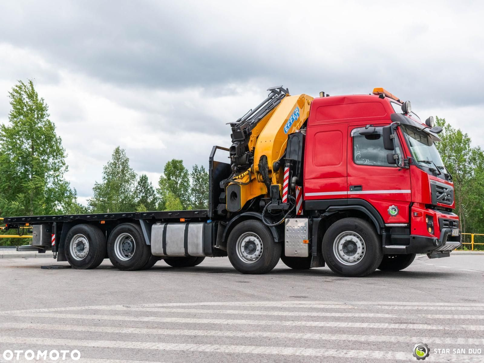 Volvo FMX 500 8x2 Effer 585 Fly Jib Wciągarka HDS Żuraw Crane - 18