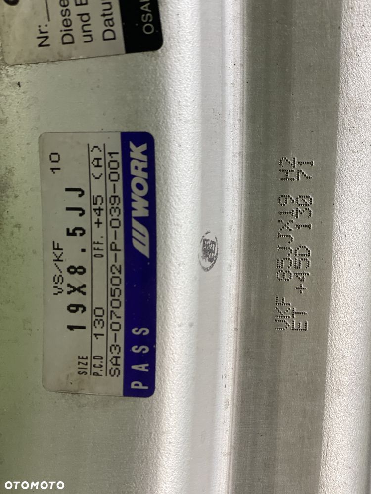 Work VS-KF 8,5Jx19" i 11Jx19"! skręcane! do Porsche 5 x130 - 6