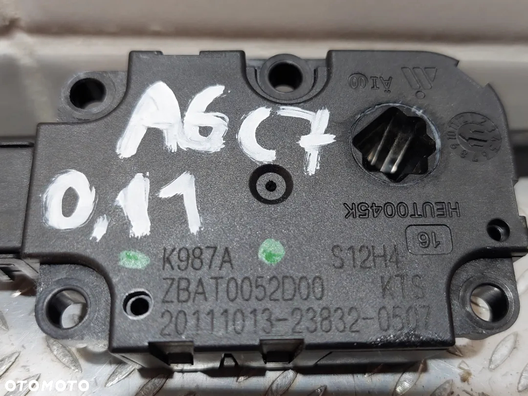 SILNICZEK NAGRZEWNICY KLAP AUDI A6 C7 R2011 NR K987A - 2