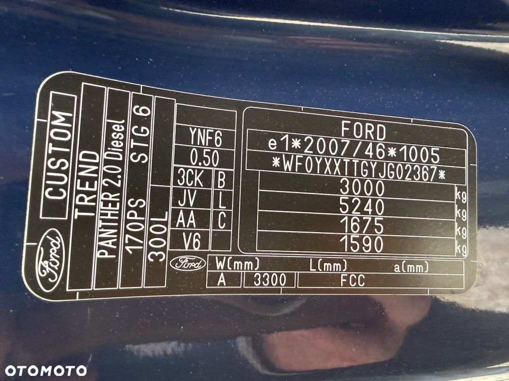 Ford TRANSIT CUSTOM  L2H1/170KM/Klima/Parktronic/ hak - 27