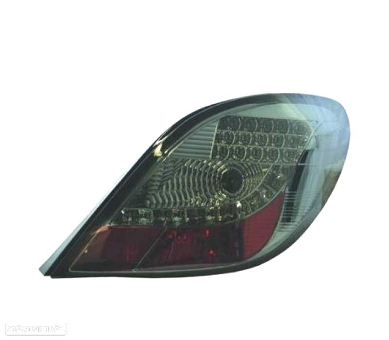 FAROLINS TRASEIROS LED PEUGEOT 207 06-12 CROMADO ESCURECIDO - 2