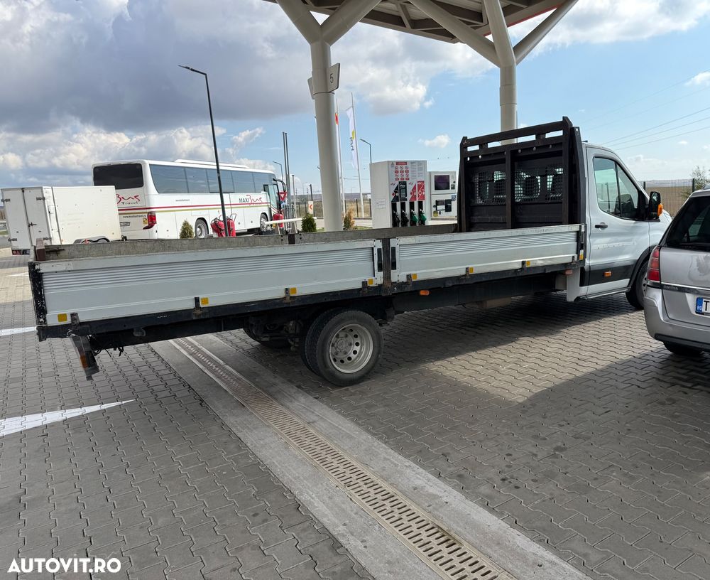 Ford Transit 2016 2.2 Punte Dubla L4 L5 XL XXL Bena 5.5m lunga TVA luata din reprezentanța Ford RO Km reali carte service Istoric Fără probleme Bena Aluminiu Dokka Camioneta NU Mercedes Sprinter VW crafter Boxer Pick-Up 4 bucăți disponibile diferite marim - 7