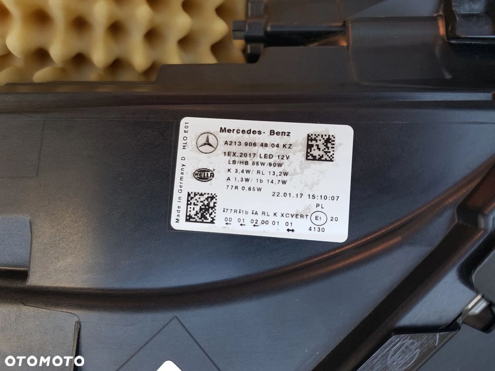 Mercedes W213 E Lampa Prawa Przód Multibeam Led - 10