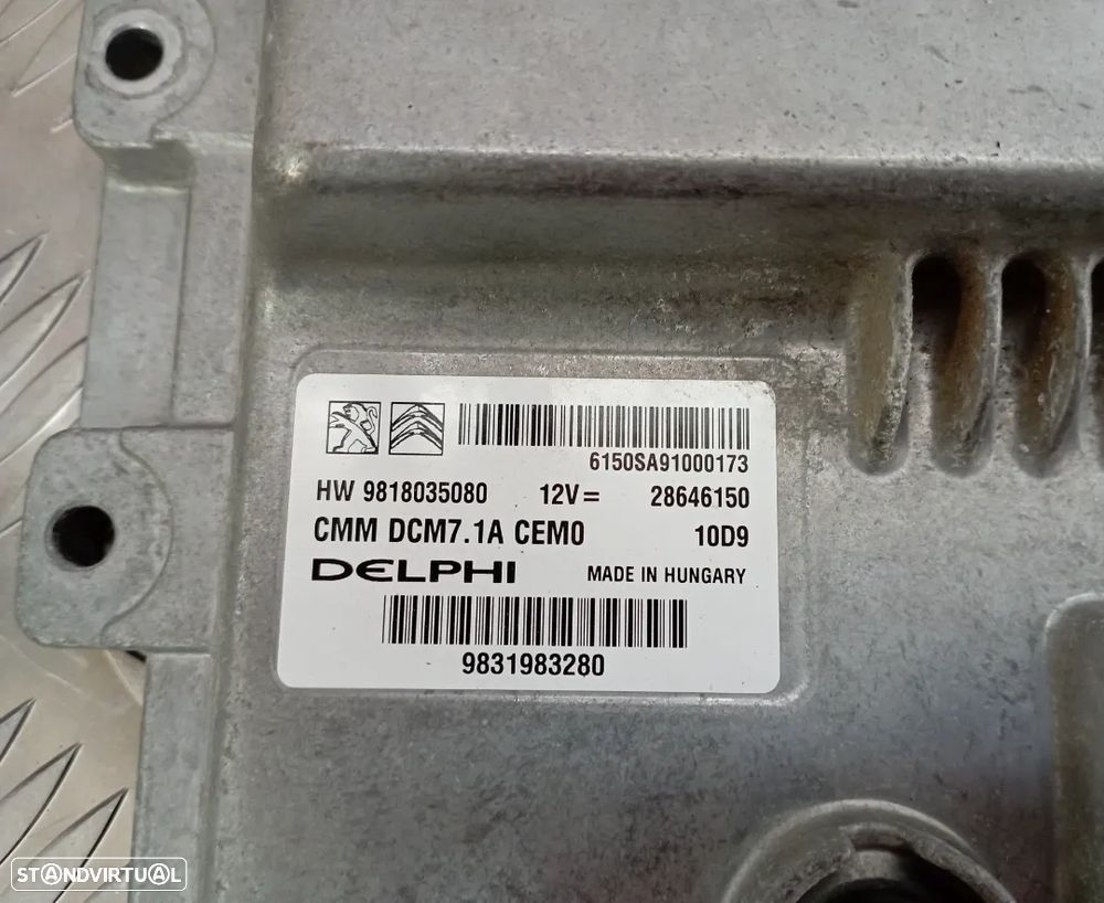 Centralina Motor Citroen Jumpy / Peugeot Expert 2.0 BlueHdi 2020 Ref. 9818035080 - 2