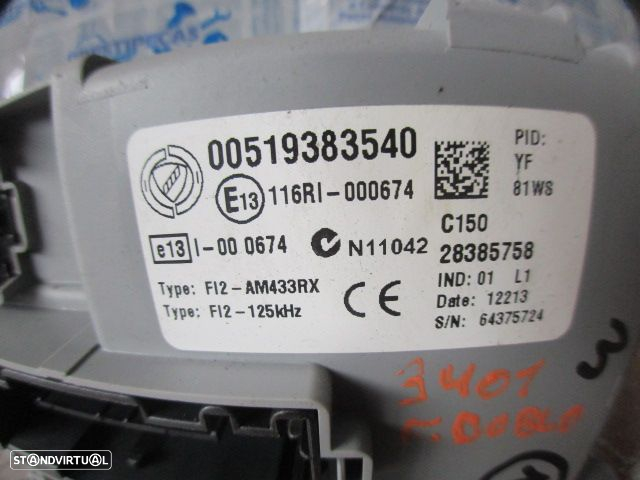 Caixa Fusiveis 00519383540 28385758  FIAT DOBLO 2013 1.3 D MULTIJET 90CV 4P BRANCO ORIGINAL - 3