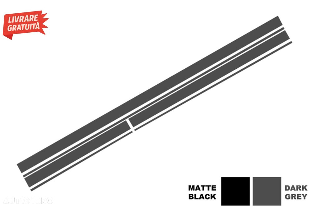 Set Stickere Capota Plafon Portbagaj si Laterale Gri Inchis Mercedes CLA W117 C117- livrare gratuita - 6