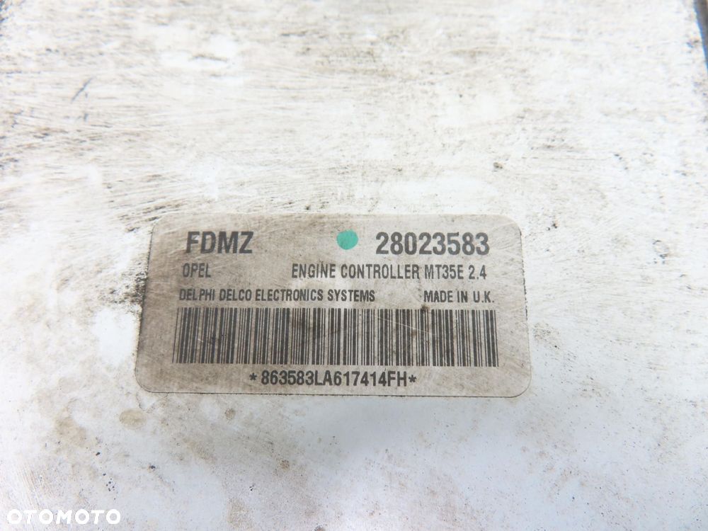 STEROWNIK OPEL ZAFIRA B 1.6 CNG  Z16YNG 28023583 - 2