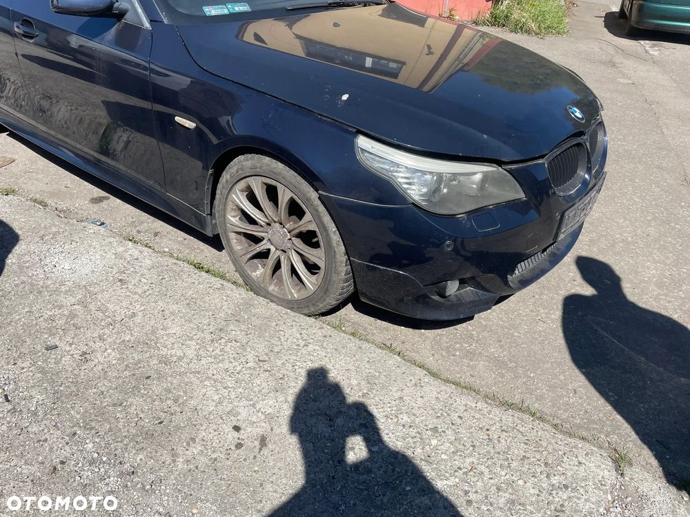 bmw e60 e61 m pakiet zderzak progi drzwi maska drzwi fotele silnik lampy lusterko  m57tu2 231ps - 2