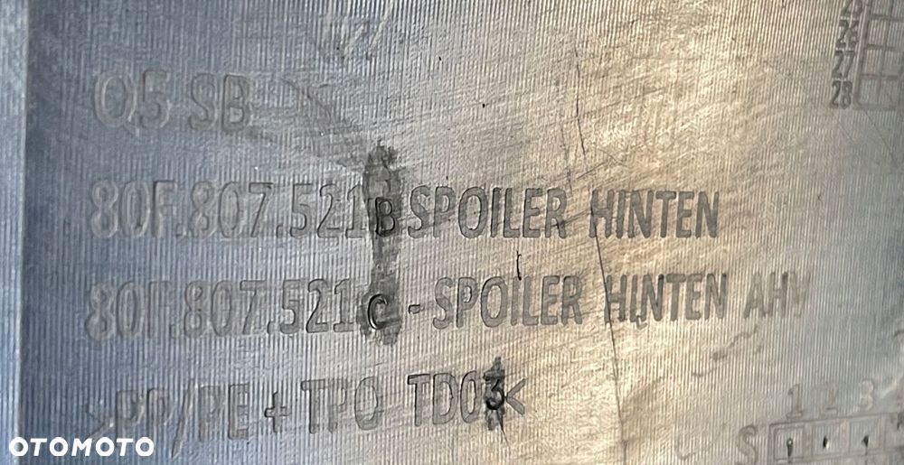 SPOILER TYŁ AUDI Q5 20- 80F SPORTBACK 80F807521C - 16