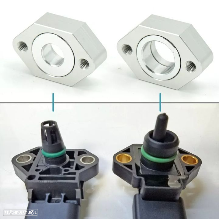 Adaptador Sensores MAP Pressão Turbo Grupo VAG - Alumínio - 3