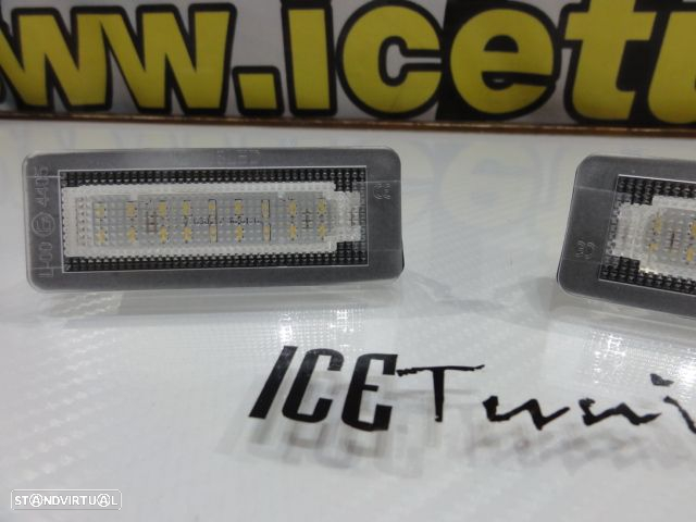 Suporte de lâmpada de matricula com led branco para SMART Fortwo 450, 451 (1998-2014) - 2