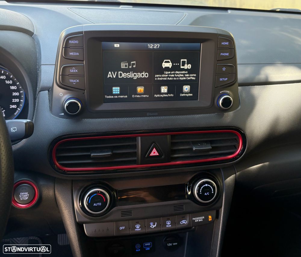 Hyundai Kauai 1.0 T-GDi Premium Pele/Tec.Vermelho - 11