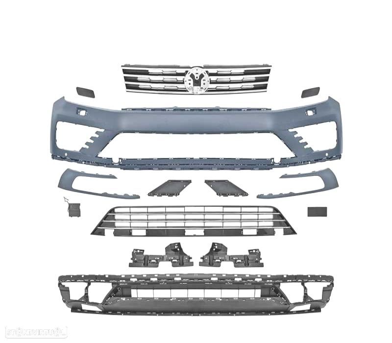 PARA-CHOQUES FRONTAL LOOK R-LINE VW TOUAREG 14-18 LOOK R-LINE - 2